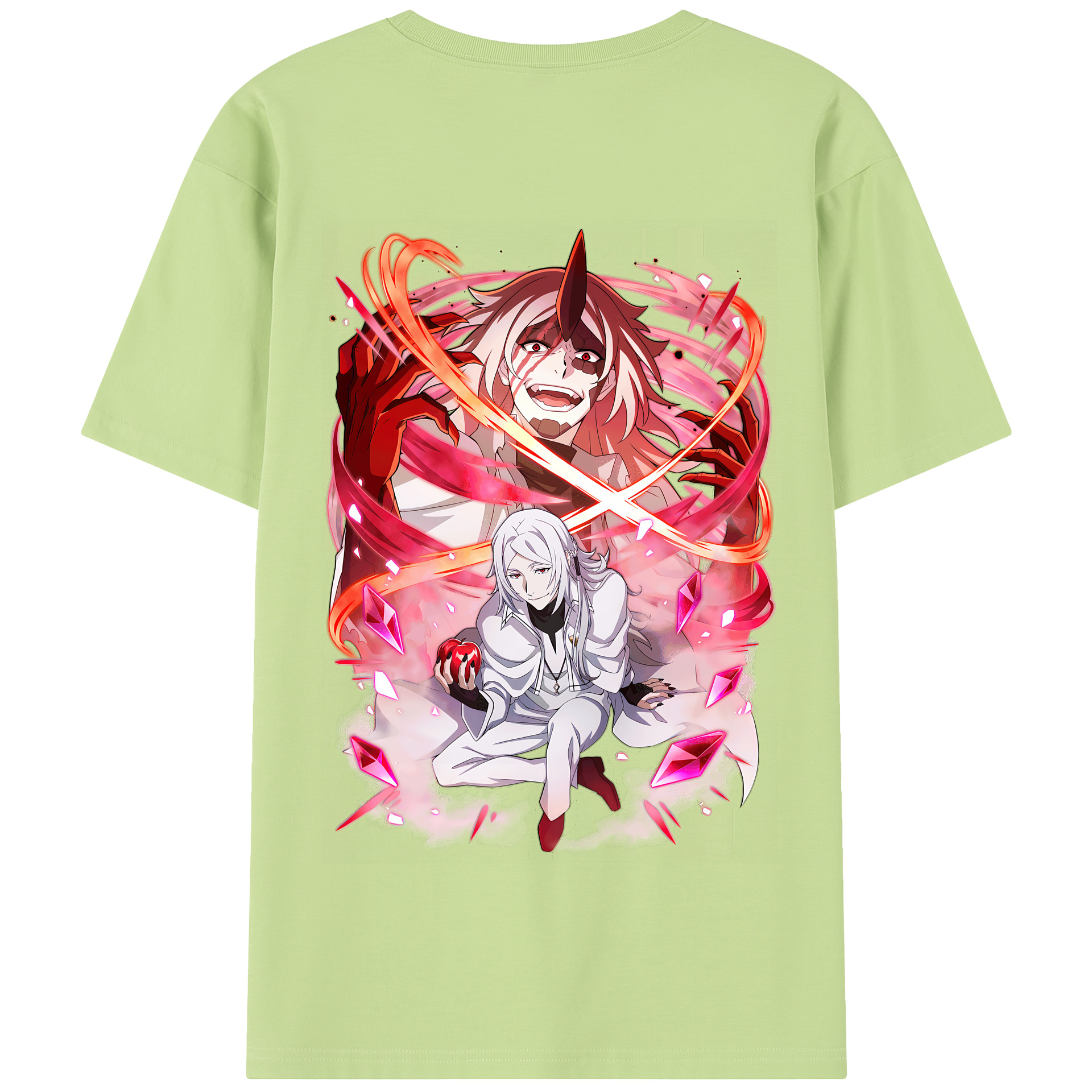 （画像用） 文豪ストレイドッグス Bungo Stray Dogs 綿100％半袖Tシャツ（背面プリント）